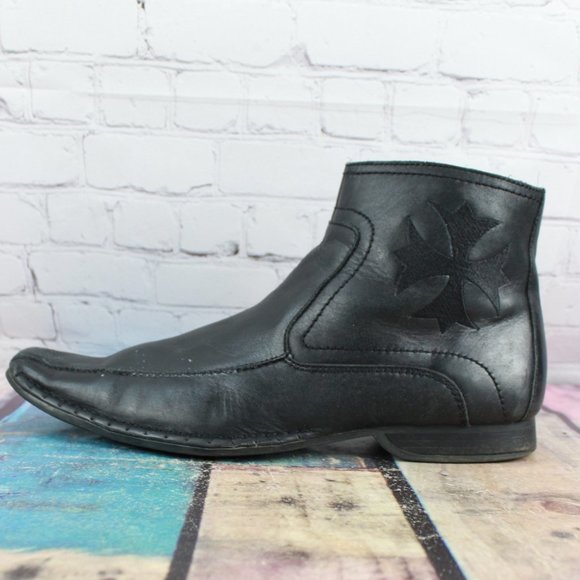 Guess Other - GUESS Square Toe Side Zip Ankle Boots Size 12